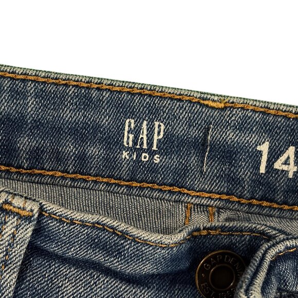 Gap Kids 14 Super Skinny & Eddie Bauer Dark Wash Girls Jeans Bundle - Picture 6 of 7
